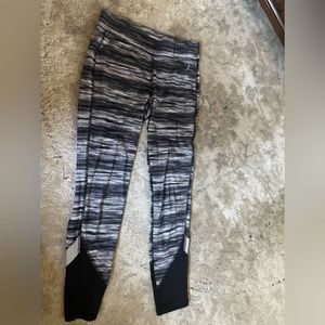 Grey and black leggings